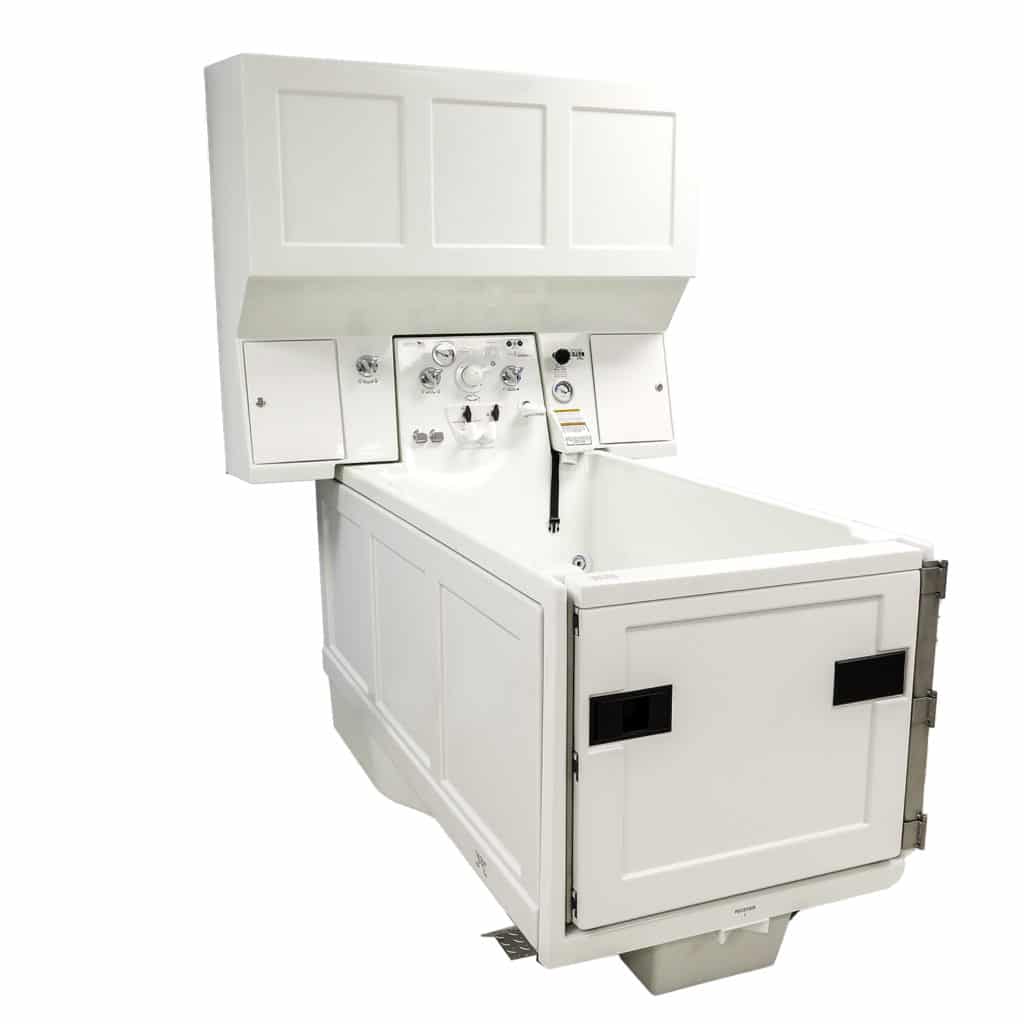 An Apollo bathing system with an easy-fill water reservoir.